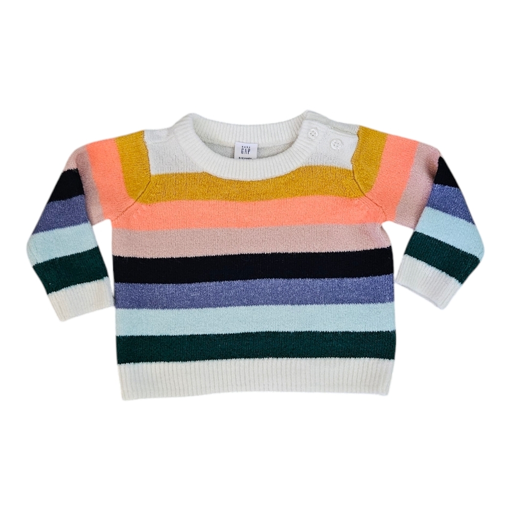 Baby Gap Striped Sweater Size 6-12 Mo Multicolor